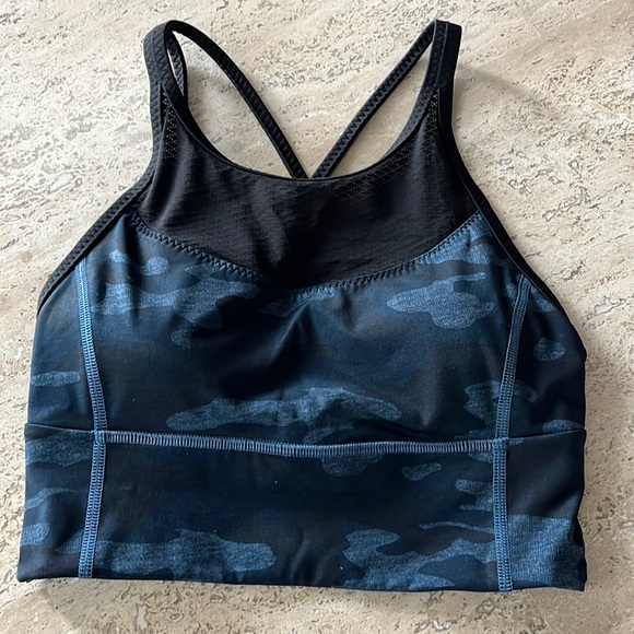 Lululemon Long Line Mesh High-Neck Sports Bra Size 4 - Picture 2 of 6